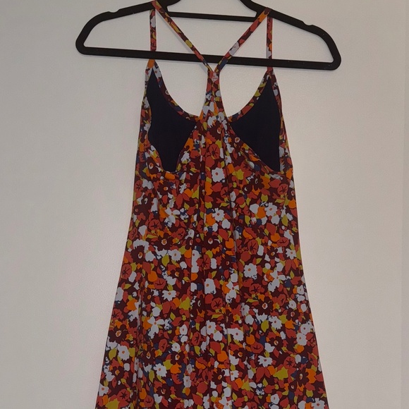 Outdoor Voice The Exercise Dress in Paprika Bloom Orange Floral - Picture 4 of 5